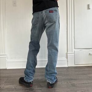 Vintage Straight Basic Wrangler 20x Worn Denim Blue Jean Pants